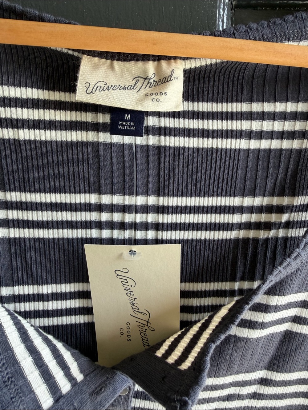 Universal Thread Navy & White Striped Ribbed Tank - Picture 4 of 4
